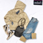 Star button corduroy jacket
