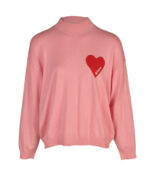 Red heart amore oversized top