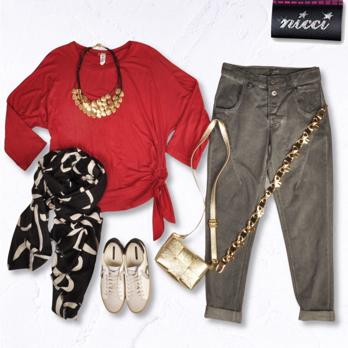 Long sleeve circle batwing top