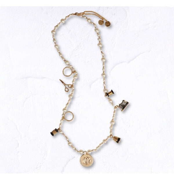 Designer inspired chunky pendant necklace
