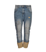 Torn patch jeans