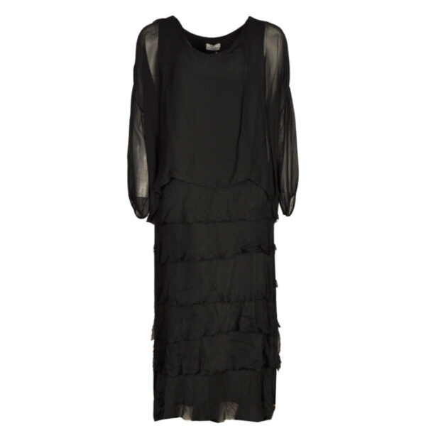 Double layer silky dress