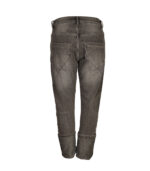 Washed patch jeans