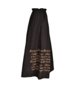 Word print maxi skirt