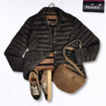 Button detail puffer jacket