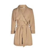 Raw-edge trench coat