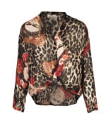 Frida Kahlo animal print shirt