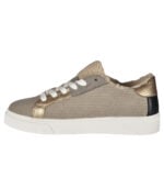 Faux fur animal print corduroy sneaker