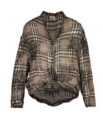 Floral check shirt