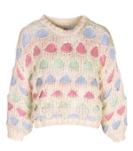 Holey pastel chunky knit