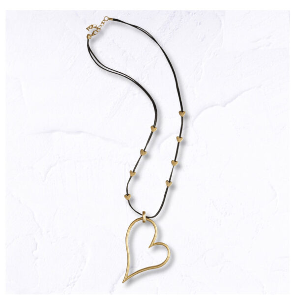 Big heart rope necklace