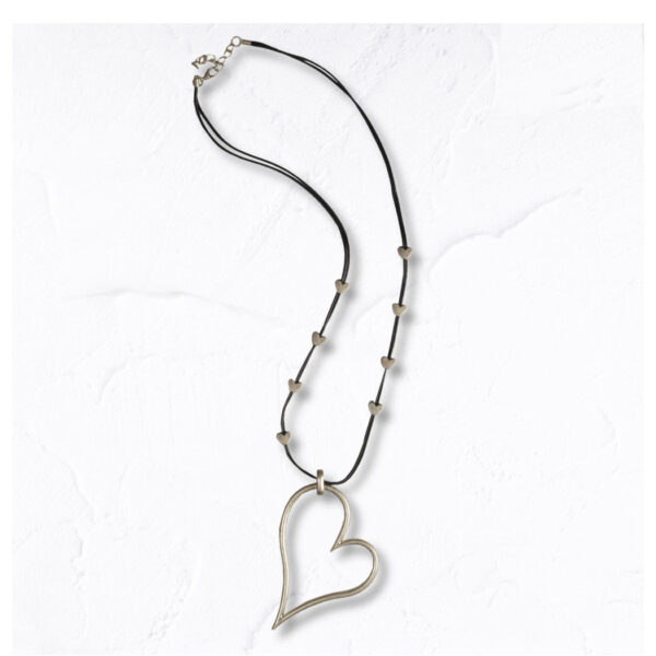 Big heart rope necklace