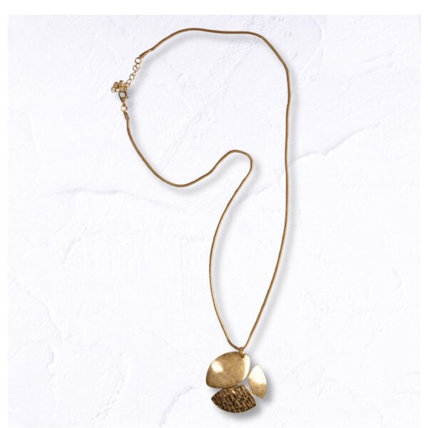 Multi geometric piece necklace