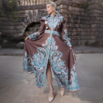 Floral paisley maxi dress