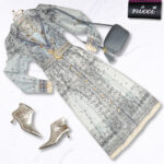 Double layer belted paisley dress