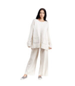 Diamante pocket top and pants set