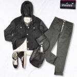 Star button corduroy jacket