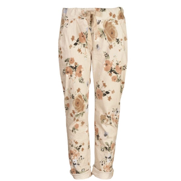 Rose print pants