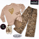 Gold foil heart sweatshirt