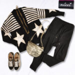 Star stripe cardi