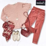 Overdyed suedette pants