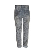 Animal print jeans