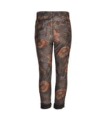 Animal butterfly flower print reversible pants