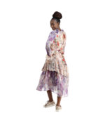 Monet inspired double layered frill maxi dress