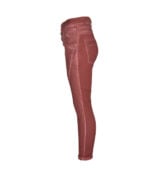 Overdyed suedette pants