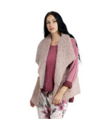 Fluffy suedette gilet