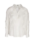 Rosette detail long sleeve shirt
