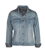 Reversible leopard print jacket