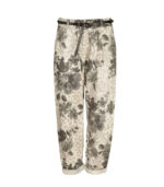 Belted floral pants