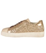 Animal print glitter sneakers