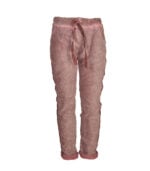 Overdyed suedette pants