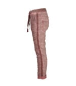 Overdyed suedette pants