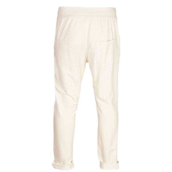 2-Textured long zip drawstring pants