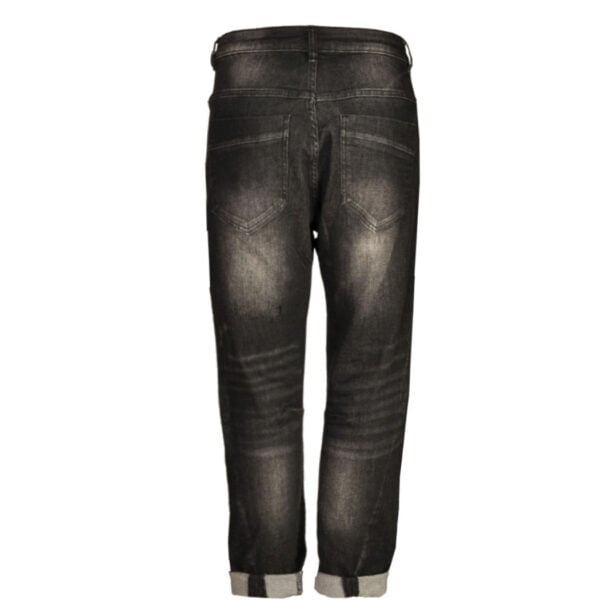 Flocked daisy torn jeans