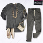 Gold glitter dot shirt