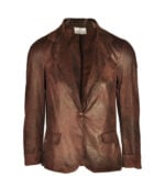 Leatherette blazer jacket