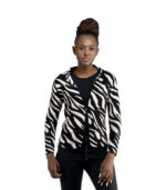 Zebra knit jacket