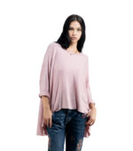 Hi-lo panel knit top