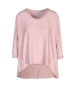 Hi-lo panel knit top