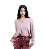 Diamante detail knit top