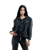 Star button corduroy jacket