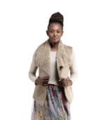 Fluffy suedette gilet