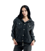 Star button corduroy jacket