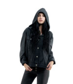 Star button corduroy jacket