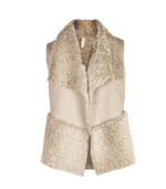 Fluffy suedette gilet