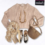 Chunky cable knit top